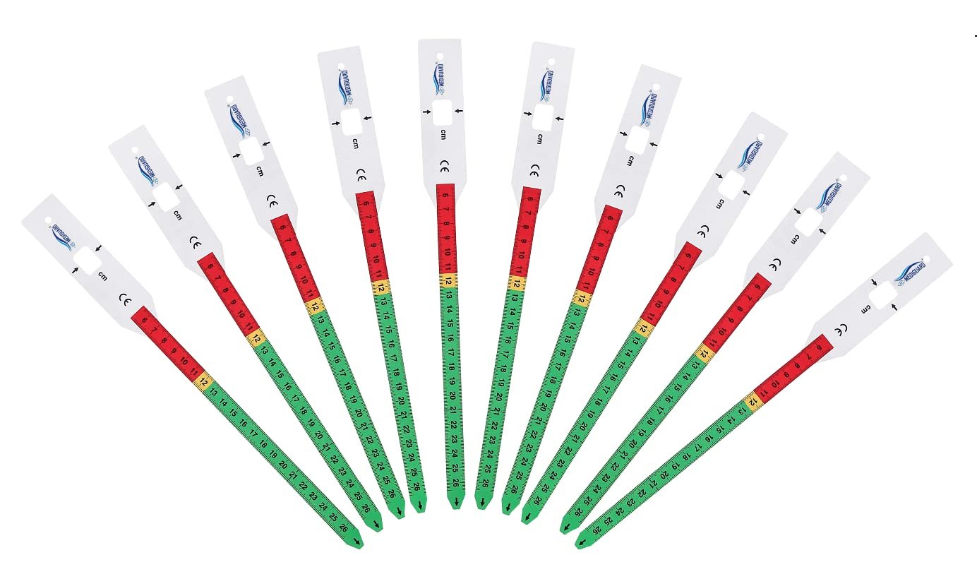 MEDIGUARD MUAC Tape for Child, Deluxe Quality, PVC, Reusable (Pack of 10 Pcs.)