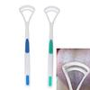 Kienlix 2Pcs Fashion Tongue Cleaner Bad Breath New Hot Away Hand Scraper Brush Silica Handle Oral Hygiene Dental Care Cleaning, Manual, Adults view 3