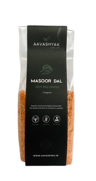 Aavashyak Masoor Whole - Nutritious and Versatile Legume (1000 gm)