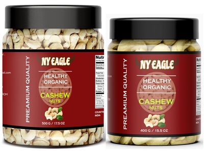 100% Natural Premium Whole Cashews | Whole Crunchy Cashew | Premium Kaju nuts | Nutritious & Delicious | Gluten Free | Source of Minerals & Vitamins (CASHEWS, 900g)