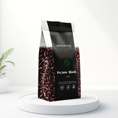 Aavashyak Organic Black Red Rajma 500g | Premium Mixed Kidney Beans | High Protein, Fiber-Rich Pulses | Natural & Gluten-Free | Ideal for Rajma Chawal, Curry & Daily Indian Meals