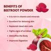 Beetroot Powder 227g- | Premium Beet Root Juice Powder 8 Ounces, | 100% Pure Raw Red Beetroot Superfood for Drinks, Juice, Recipes| Vegan, Non GMO, Gluten Free. view 4