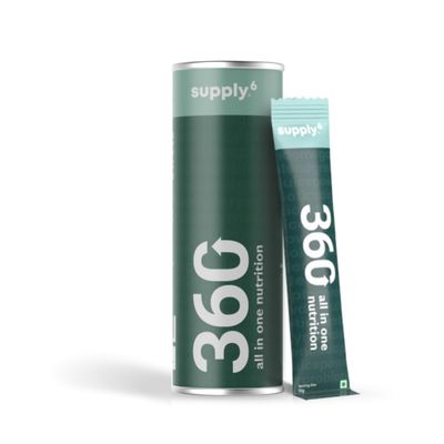 Supply6 360 Ultimate Health Powder for Women & Men | Daily Supplement with 63+Vitamins, Minerals, Probiotics, and Superfoods | Daily Greens | Gut Health supplements, Energy, Immunity (3 Servings, Taster Pack)