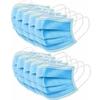 Disposable Face Mask 90 GSM Elastic Blue Spun Bond Fabric Pack Of 100 Pieces view 2