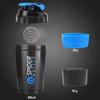 Cool Indian Combo of 500ml Gym Shaker & Wrist Band, Gym Shaker!Protein Shaker !Wrist Support!Wrist Supporter & Thumb Loop Strap for Gym. (RED) view 2
