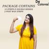 DE COLORES Facial Wax Strips For Women - 2X10 Strips - Upper Lips, Chin, Fingers & Toes" - 2 Count view 2