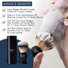Forest Hill Ashford Premium Shaving Brush For Men, Super Soft Bristles & Ergonomic Design With Brush Holder, Compact & Easy Grip, Ideal For Personal & Professional Salon view 3