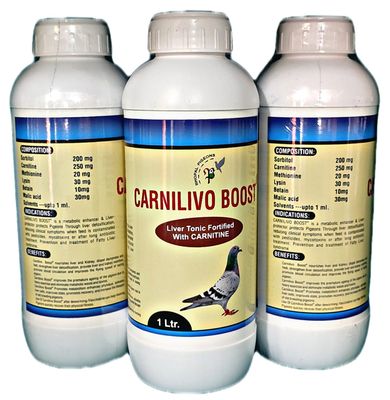 BHOPAL PIGEONS Carnilivo Boost Liver Tonic With Carnitine 1L For Pigeons Health