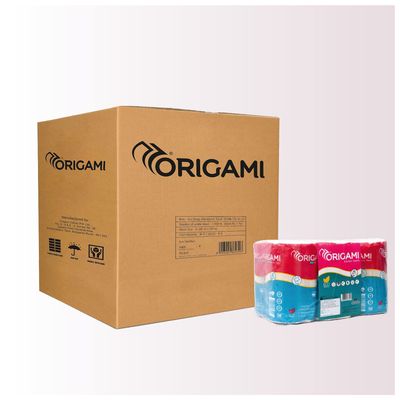 Eco Range Origami Mini Kitchen Towel 16cm x 20cm (50 Pulls X 6) 2 Ply (6 in 1) Total 300 Pulls | Home & Commercial Use