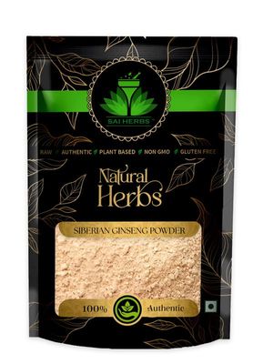 SAI HERBS Siberian Ginseng Powder- Eleuthero Root Powder - For Energy Support - Pure & Natural (100 Grams)