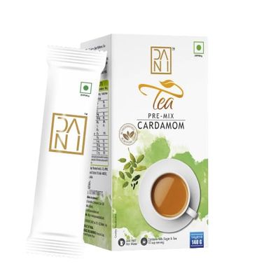 Dani Cardamom Tea Premix - Preservative-Free Instant Hot Tea with Cardamom (140g)