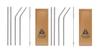 FIRST FRONT Stainless Steel Straws with Cleaning Brush for Kids & Adults and, Multicolour & (Pack of 2) view 1