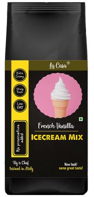 La Casa Icecream Premix - French Vanilla | Extra Creamy & Strong Flavor | 250g |