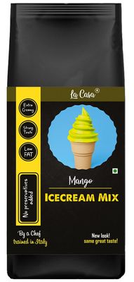 La Casa Icecream Premix - Mango | Extra Creamy & Strong Flavor | 250g |