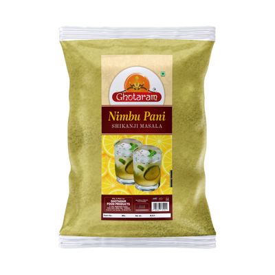 Ghotaram Shikanji Masala (Nimbu Pani Masala) | India's Popular Summertime Drink Shikanji/Shikanjbeen/Nimbu Pani/Lemon Water Masala Natural And Fresh Authentic Spice Blend Masala-480Gx1Pk