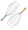 Head Massager Manual, Hand Held Head Scalp Massager Bokoma for Pain Relief and Hair Growth Relax Spa Therapy, (Multicolor) Pack of 02 Pieces view 1