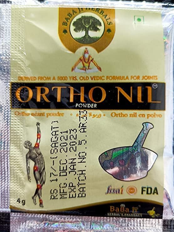 Vita Herbal Babajiherbal Ortho Nil Powder 56 Pouch - 4 Gm