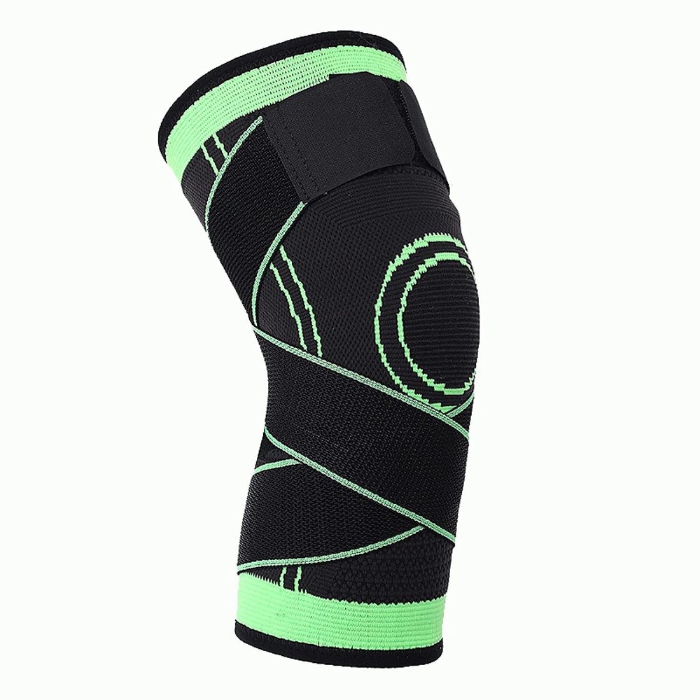 1PCS Adjustable Knee Support Knee C-ompression Sleeve Brace Double Compression Band Breathable Design for Running Basketball Baseball Hiking Sport Activities/