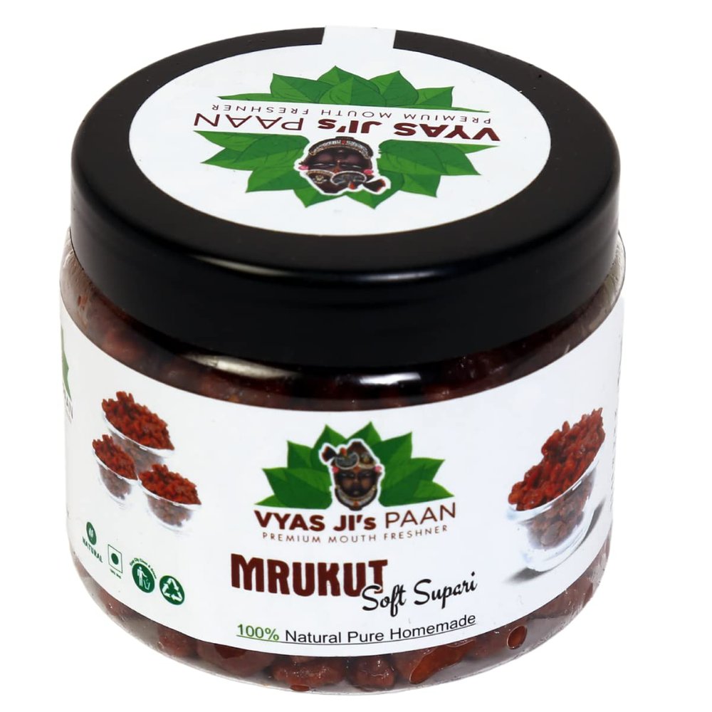 VYAS JI's PAAN Premium Mouth Freshner Murkut Soft Supari | Fresh Traditional Handmade Meethi Supari | 125 gram pack of 4