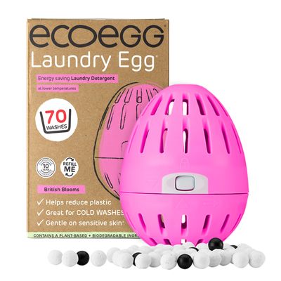 Ecoegg Laundry Egg | Detergent & Fabric Conditioner Replacement | Non bio, no enzymes, phosphates, bleach (British Bloom)