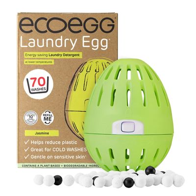 Ecoegg Laundry Egg | Detergent & Fabric Conditioner Replacement | Non bio, no enzymes, phosphates, bleach (Jasmine)
