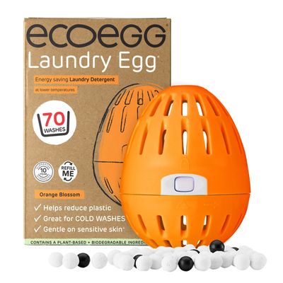 Ecoegg Laundry Egg | Detergent & Fabric Conditioner Replacement | Non bio, no enzymes, phosphates, bleach (Orange Blossom)