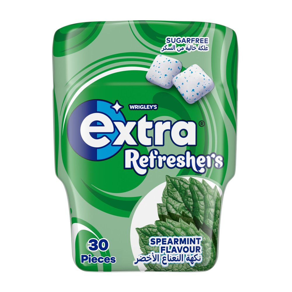 Extra Refreshers Flavour Sugarfree Chewing Gum Bottle 67 g, 30 Pellets