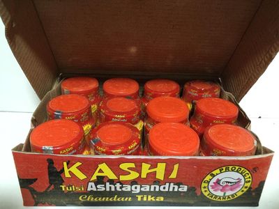 Kashi Tulsi Ashtagandha Chandan Tilak Powder (30 gm) - 12 Pieces
