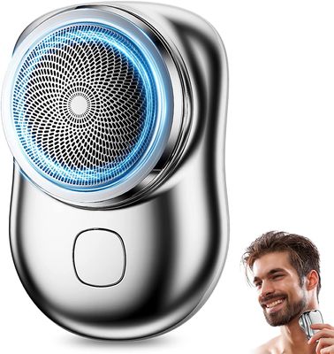 YHRY Mini Shaver, Electric Razor For Men, Shavers For Men With Powerful And Portable, Rechargeable And Long Lasting, Ultra Lightweight Design, Easy To Carry, Waterproof For Wet And Dry Use