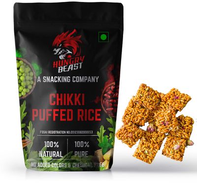 Healthy & Fresh Puffed Rice Cake | Murmurala Chikki | Mamra Chikki | Sweet kurmura cake- 100 grams