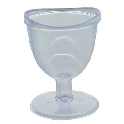 Medigold Crystal Transparent Safe & Comfortable EYE WASH CUP | Washable & Reusable Crystal Clear | Eco-Friendly (2 Pieces)
