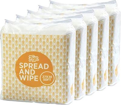 Frep 1 Ply Soft Tissue Paper Napkins | Soft Tissues & Multipurpose Tissues | Tissue papers | Made from 100% Virgin Pulp | Pack of 5
