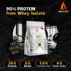 Alpha Labz 90% Whey Protein Isolate | 28g Protein, 6g BCAA, 6g EAA, 3.8g Glutamine | Whey Protein Powder - Post Workout Whey Protein Isolate | Fast-Absorbing Workout Supplements for Fast Recovery & Lean Muscle | Men and Women [Rose Milk, 1Kg] view 2