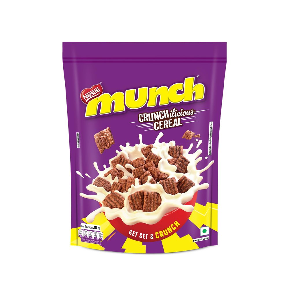 Nestl Munch Crunchilicious Cereal | Get Set & Crunch | Breakfast Cereal | 300g Chocolate Flavour