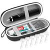Electric Toothbrush Travel Case, Oral B Hard Storage Bag with 6pcs Toothbrush Cover Caps, Fits for Oral-B/Oral-B Pro/Philips Sonicare Electric Toothbrush view 1