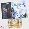 Saugat Traders Thank You Gift for Men & Women - Greeting Card with Ball Pen and Chocolate Pack - Thanks Giving Gift view 1