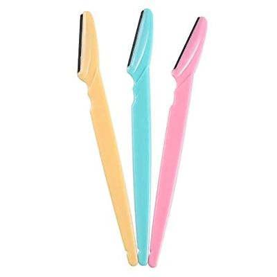 BRIKSHI Facial Razor for Eyebrow Shaper Trimmer for face Eyebrow Shaver for Women and Men (Multicolor)