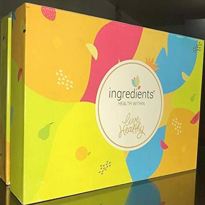 Ingredients Natural Nutritional Combo Pack of Dehydrated Pineapple Fruit Candy/Mixed Seeds/Minty Black Grape/Apple Cinnamon/Family Pack 400 GMS(100gms*4)