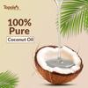 Topale's Virgin Coconut Oil 200 ML | Raw, Edible Cold Pressed, Unrefined, No Trans Fat, Naturally Cholesterol Free | For Cooking, Hair, Skin & Baby Care, Oil Pulling | Wood Pressed Natural Coconut Oil (Pack of 2) view 4