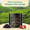 Danodia Foods Organic LYCHEE ORTHODOX ASSAM BLACK TEA (3.5oz/100g) 50+ servings | WILD FOREST Assam Tea Loose Leaf | Aromatic Lychee Flavor | Non GMO Hand-Picked & Home Made | Flavored Black Tea Loose view 2