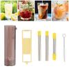 NavaFresh Basics Straw, Environmental Protection Collapsible Straw Stainless Steel for Outdoor (Yellow) | view 2