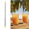NavaFresh Basics Straw, Environmental Protection Collapsible Straw Stainless Steel for Outdoor (Yellow) | view 3