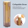 NavaFresh Basics Straw, Environmental Protection Collapsible Straw Stainless Steel for Outdoor (Yellow) | view 4