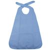 Adult Elderly People Meal Bibs Waterproof Washable Mealtime Protector Disability Aid Apron Terry Cloth with Tie-back (Sky Blue) | view 1