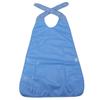Adult Elderly People Meal Bibs Waterproof Washable Mealtime Protector Disability Aid Apron Terry Cloth with Tie-back (Sky Blue) | view 2