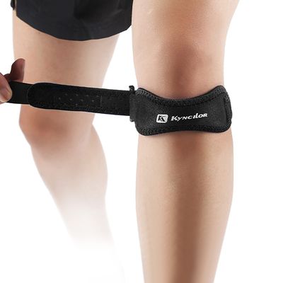 1pc Patella Protective Support Strap Knee Shock Absorption Adjustable Belt Breathable Pressured Protector for Men Women Sports//