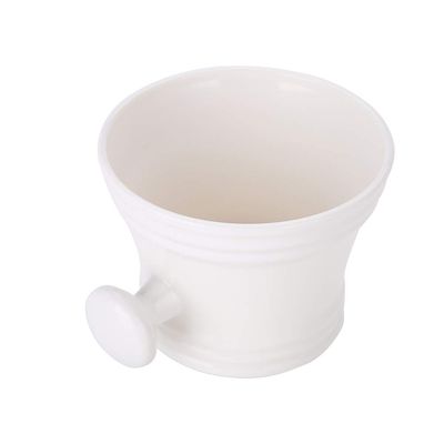 Shaving Bowl, Men Shaving Bowl Convenient to Use Easy to Clean Small Size for Room for Men(White) |