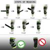 1PCS Adjustable Knee Support Knee C-ompression Sleeve ce Compression Band Breathable Design for Running Basketball Baseball Hiking Sport Activities// view 2