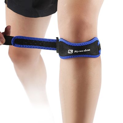 1pc Patella Protective Support Strap Knee Shock Absorption Adjustable Belt Breathable Pressured Protector for Men Women Sports |