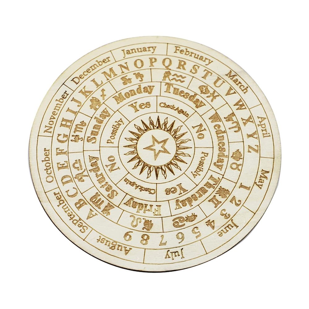 NavaFresh Basics Star ndulum d Wooden Dowsing Divination d Round Metaphysical M Age d Witchcraft Wiccan Altar Beginner Witchcraft ply/